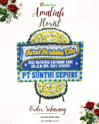 Papan Bunga Duka di Logas Tanah Darat